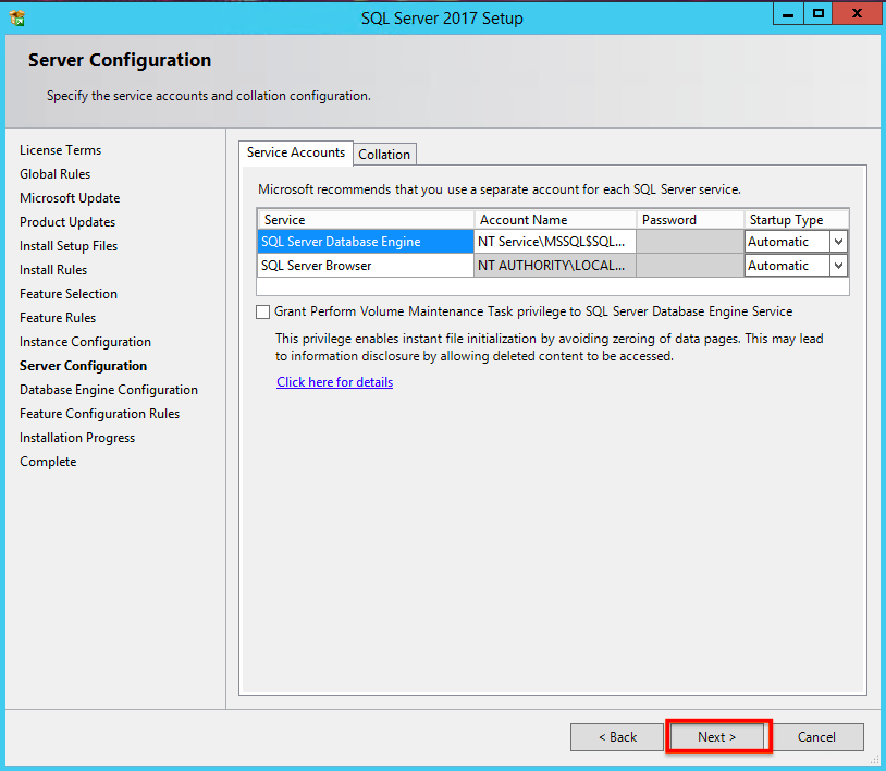 Sql Install 11